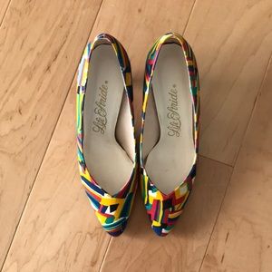 Vintage Colorful 1980s LifeStride Pumps 2.5” Heel